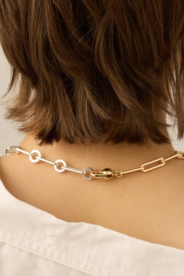Jenny Bird Andi Necklace - Silver & Gold - Image 4